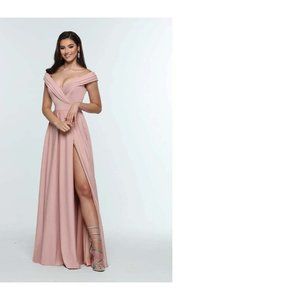 Prom/Formal/Bridesmaid Dress Zoey Grey Size 8 - Gorgeous Mauve Off Shoulder NWT